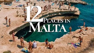 12 Most Beautiful Places to Visit in Malta 4K 🇲🇹  Valletta  Marsaxlokk [upl. by Ycnaffit912]