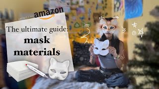 The ULTIMATE GUIDE Mask Materials for your cat mask [upl. by Nysa]