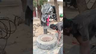 How to use a tyre pressing machine [upl. by Hnoj]