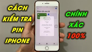 Cách kiểm tra số lần sạc và độ chai pin iPhone chính xác 100 [upl. by Siana]