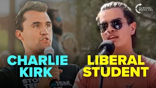 Charlie Kirk SHUTS DOWN Student Who REFUSES To Believe That College Is A Scam 👀🔥 [upl. by Helban93]