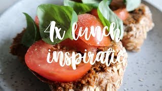 4x Lunch Inspiratie Recepten ♥ Vegan ♥ Zonderzooi [upl. by Lian]