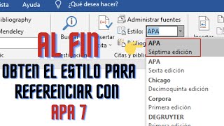 🔴🔵Aprende como obtener instalar Actualizar el estilo APA 7MA EDICION para referencias en WORD 2022 📃 [upl. by Ardnikat]