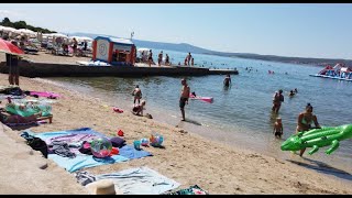 Crikvenica  gradska plaža 8 mjesec 2024 4K [upl. by Yaniv]