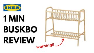 Honest IKEA Review  BUSKBO Plant Stand Rattan [upl. by Angy]