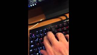 Corsair K70 RGB keyboard Cherry MX red switch oring mod sound [upl. by Llenrap]