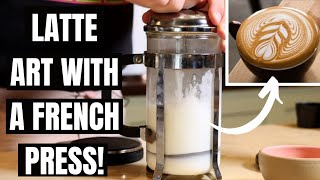 How to make Latte Art with IKEA Frother and Instant Coffee [upl. by Aleacim]