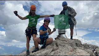 CIMA DAUTA ORIENTALE Vía Ferrata Paolin Piccolin [upl. by Einnoc]