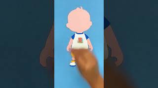 Dressing JJ Crafts for Kids cocomelon crafting artandhome diy shorts cartoonsforkids [upl. by Ramin525]