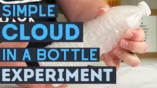 How To Make A Cloud In A Water Bottle  Simple Cloud In A Bottle  Weather Experiment For Kids [upl. by Perren]