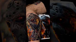 Jason tattoo horror tattoo tatuajesacolor tatuaje tatuajes [upl. by Adda]