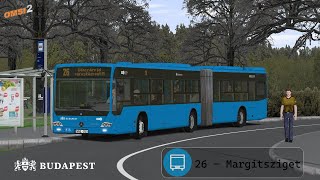 OMSI 2  Óbuda 2020  26  Margitsziget  MercedesBenz Conecto BKV  NNE059 [upl. by Suaeddaht]