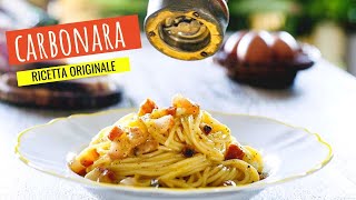 Spaghetti alla carbonara ricetta ORIGINALE [upl. by Eiliak384]