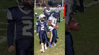 2TDs Vs Ansonia 110 Rushing Yards football popwarner 9u supreme youthfootball youtubeshorts n [upl. by Onimixam]