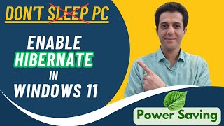 How To Enable Hibernate in Windows 11 And Add It To Power Menu [upl. by Eirrol]