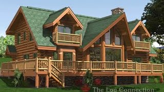 Skeena 2799 Sq Ft Stacked log home [upl. by Rhoads]