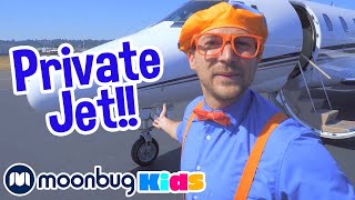 Blippi Explores a Private Jet  Blippi  Educational Videos  Planes and Pilots [upl. by Llehsem]