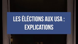 COMMENT CA MARCHE LES ELECTIONS AMERICAINES [upl. by Millisent]