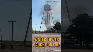 SHOCKING Southwest Nebraskas Venango water tower catches fire breakingnews news shorts ntvnews [upl. by Annabel]