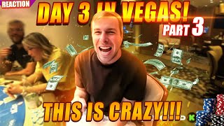 Part 34 INSANITY AT ITS PEAK Xposed Day 3 New Vegas IRL Blackjack amp Baccarat reaction [upl. by Charis886]