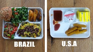 School Lunches from Around the World Make American Students Want to Study Abroad [upl. by Ronna]