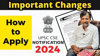 Important Changes  UPSC CSE Notification 2024  How to Apply  Israel Jebasingh  English [upl. by Soilissav]