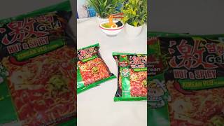 Hot and Spicy Korean Veg Noodles Nissin Noodles koreannoodles spicynoodles viralshort shorts [upl. by Valentina]