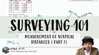 CE Board Exam Review Elementary Surveying  Measurement of Vertical Distances Part 2 [upl. by Alakam]