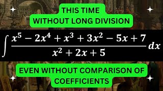 How to Integrate a Rational Function With a 2nd Order Denominator Without LongDivision [upl. by Ecnerret]