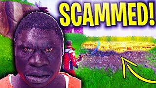 AFRICAN REBEL Gets SCAMMED Scammer Gets Scammed GOES WRONG In Fortnite Save The World [upl. by Artenahs]