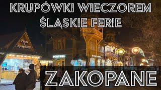 🔴Krupówki Zakopane LUTY i 7 stopni w górach Ferie 20240205 ASMR [upl. by Annhoj]