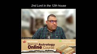 2nd lord in 12th House  viral indianastrology podcast astrologycourses vedicastrology [upl. by Horwitz]