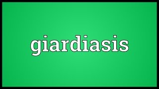 Giardiasis Meaning [upl. by Cirdnek808]