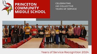 Princeton Community Middle School Years of Service 2024 video [upl. by Einberger]