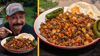 How to Make PICADILLO con PAPAS Mexican Ground Beef Recipe made Texas Style [upl. by Aikcin725]