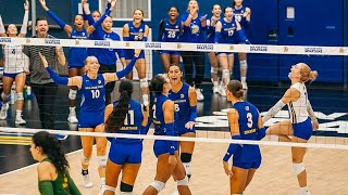 SJSU trans volleyball player mobbed by team for winning play after teammates sued over harm of trans [upl. by Vilma]