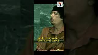 Former Libyan President Muammar Gaddafi Got it Right 2009 UN Address [upl. by Hassin]