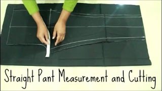 How To Make Straight Pant  Measurement And Cutting  Anjalee Sharma [upl. by Hanima]