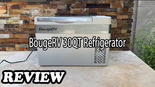 BougeRV 30QT Refrigerator Review  Affordable quality portable refrigerator [upl. by Nolyad]