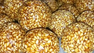 నువ్వుల లడ్డు ll very tasty and healthy Nuvvula laddu ll Rich in calcium and iron ll Easy to make 😋 [upl. by Berners]