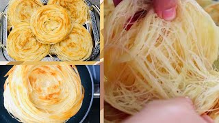 Karachi Famous Lachha Paratha Multi Layered Paratha Bun ParathaIncredibly Simple amp Fast [upl. by Haley]