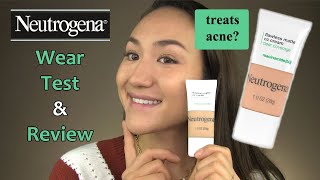 Neutrogena CLEAR COVERAGE CC CREAM  Full Day Wear Test amp Review [upl. by Aniretac]