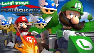 Luigi Plays MARIO KART DS Ft MARIO BOB amp TOAD [upl. by Socem]