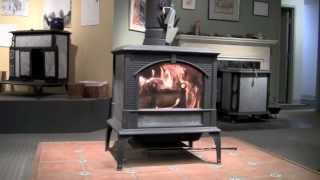 Lighting a Woodstock Soapstone Keystone Woodstove [upl. by Ised]