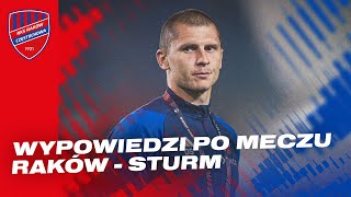 Konferencja prasowa po meczu Raków Częstochowa  Sturm Graz [upl. by Auos]