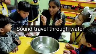 kidzee Junior kg  How does sound travel  Credible World School and Kidzee Pithampur [upl. by Ramon]