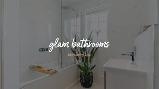 bunnyhomes  glam bathrooms  blackberry lane [upl. by Obaza469]