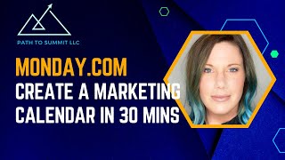 Create a Marketing Content Calendar with mondaycom in 30 minutes [upl. by Atinwahs]