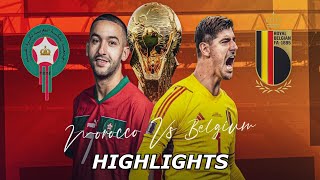 Belgium 02 Morocco  worldcup 2022  Group Stage F  Extended Highlights [upl. by Azarcon]