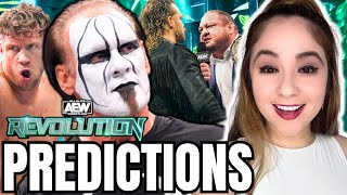 AEW REVOLUTION 2024 PREDICTIONS w Denise Salcedo [upl. by Akoyn595]